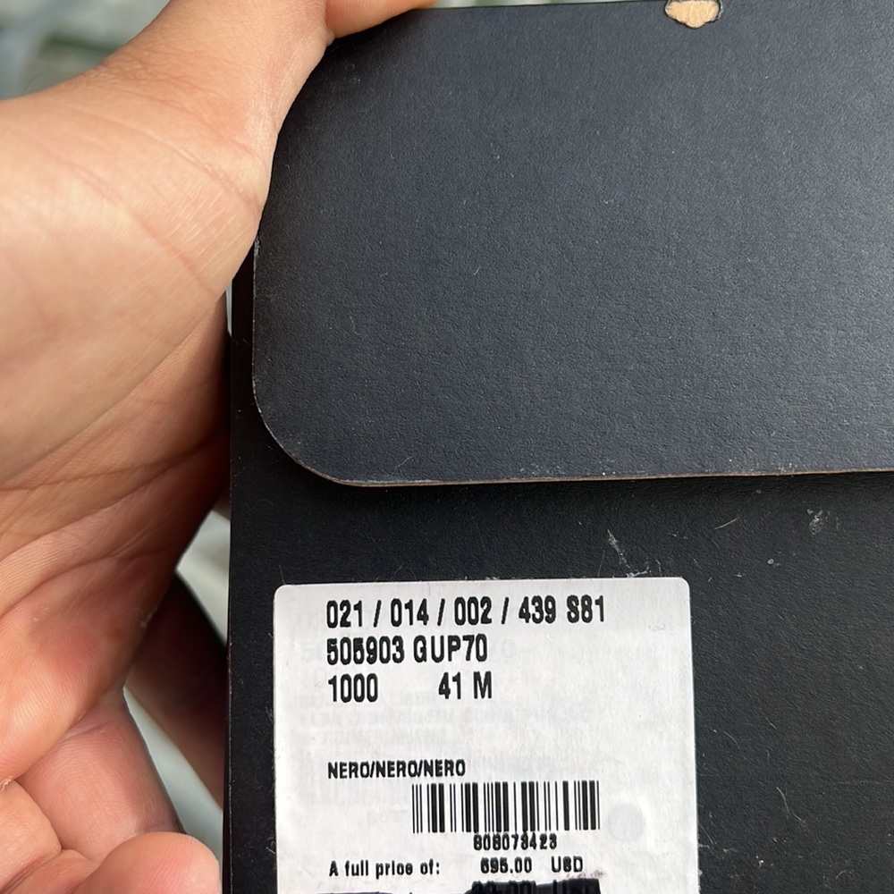 (SOLD) SAINT LAURENT SL/06 M Black Canvas and leather  distressed Sneakers - Picture 11 of 15